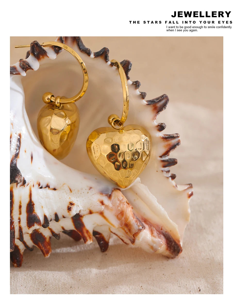 Yhpup 316L Stainless Steel Heart Hollow Love Hammer Drop Earrings for Women Anti Allergic Metal Comfortable Charm Daily Jewelry